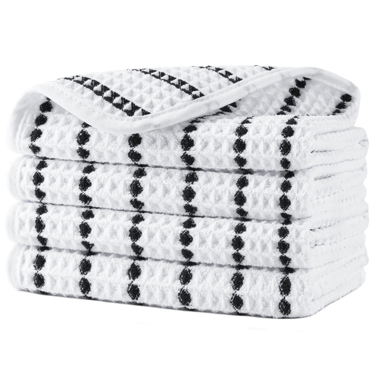 Polyte Toalla Facial de Microfibra Waffle 430 gsm, 33.0x33.0 cm