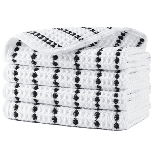 Polyte Toalla Facial de Microfibra Waffle 430 gsm, 33.0x33.0 cm