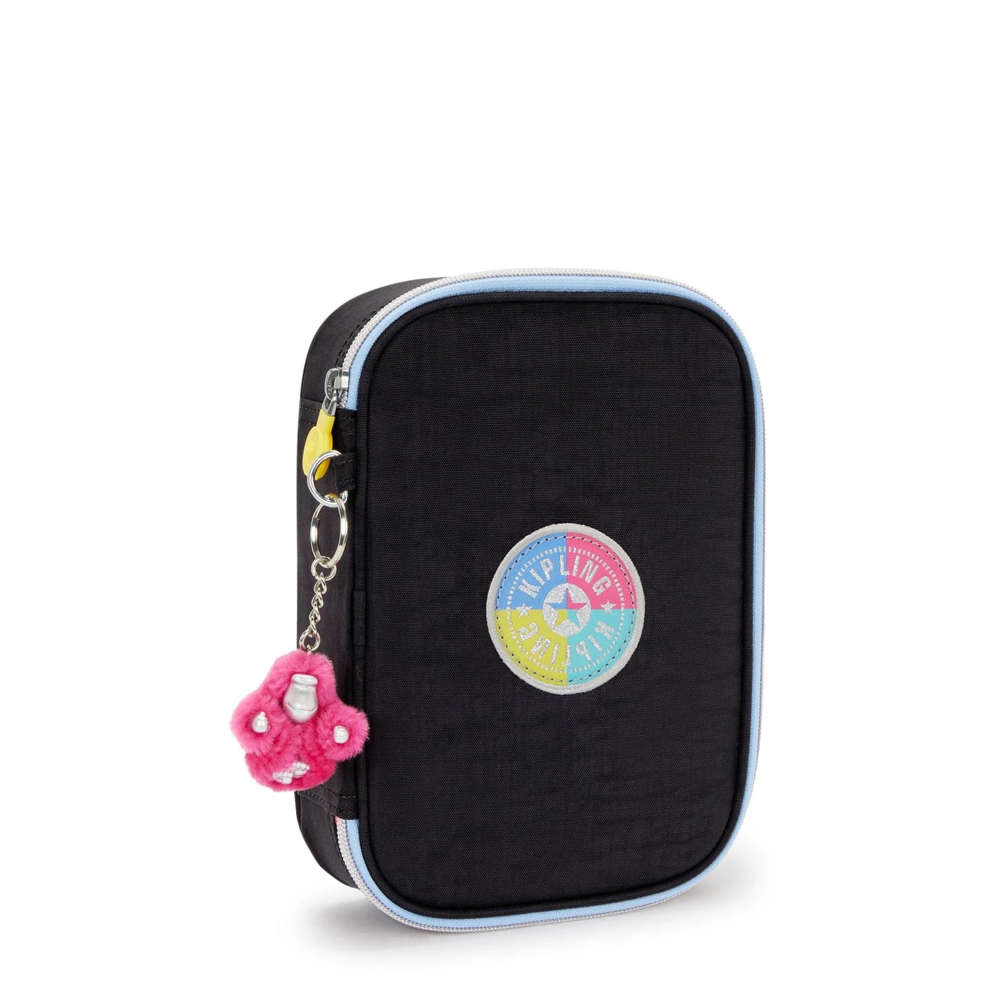 Kipling - Estuche impreso Fc para mujer, 100 bolígrafos, organizar accesorios, suministros de arte, maquillaje, organizador de viaje, True Black FC25, 8.25''L x 6''H x 2''D, Kipling - Bolsa de
