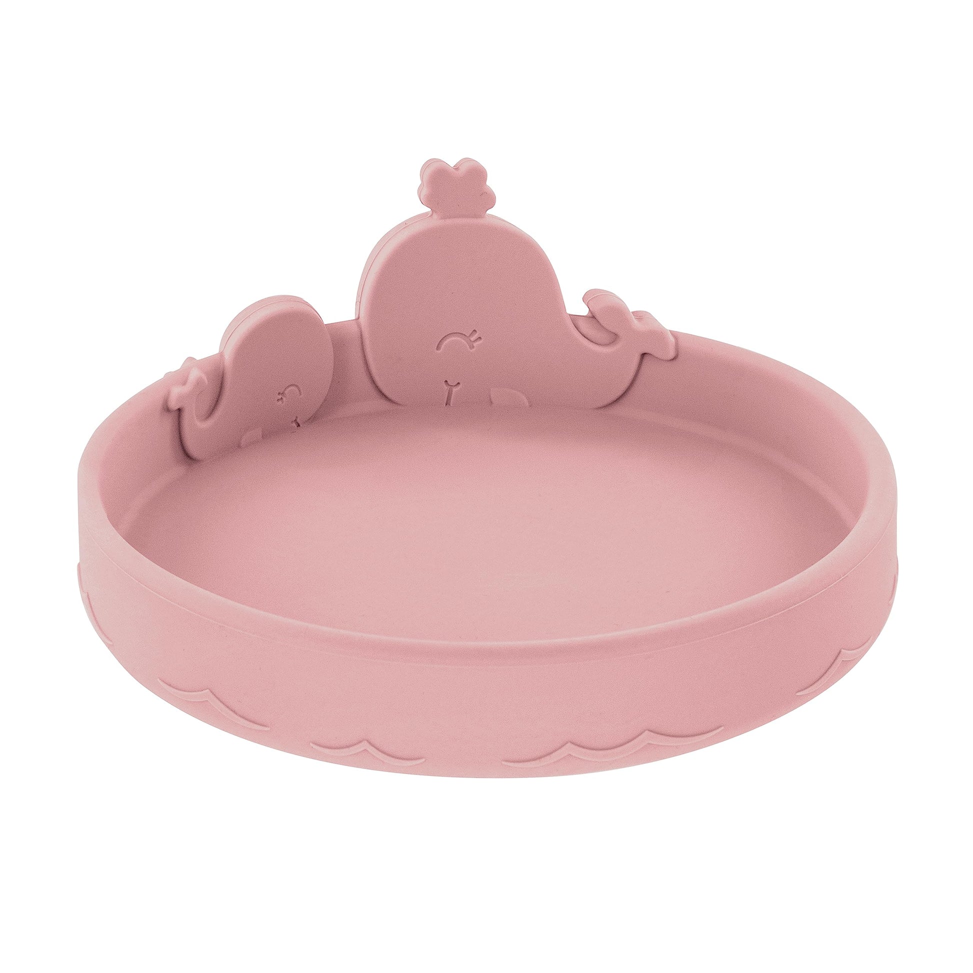 Placa de Silicona Nuby Ballena Rosa para Niños Pequeños 6+ Meses