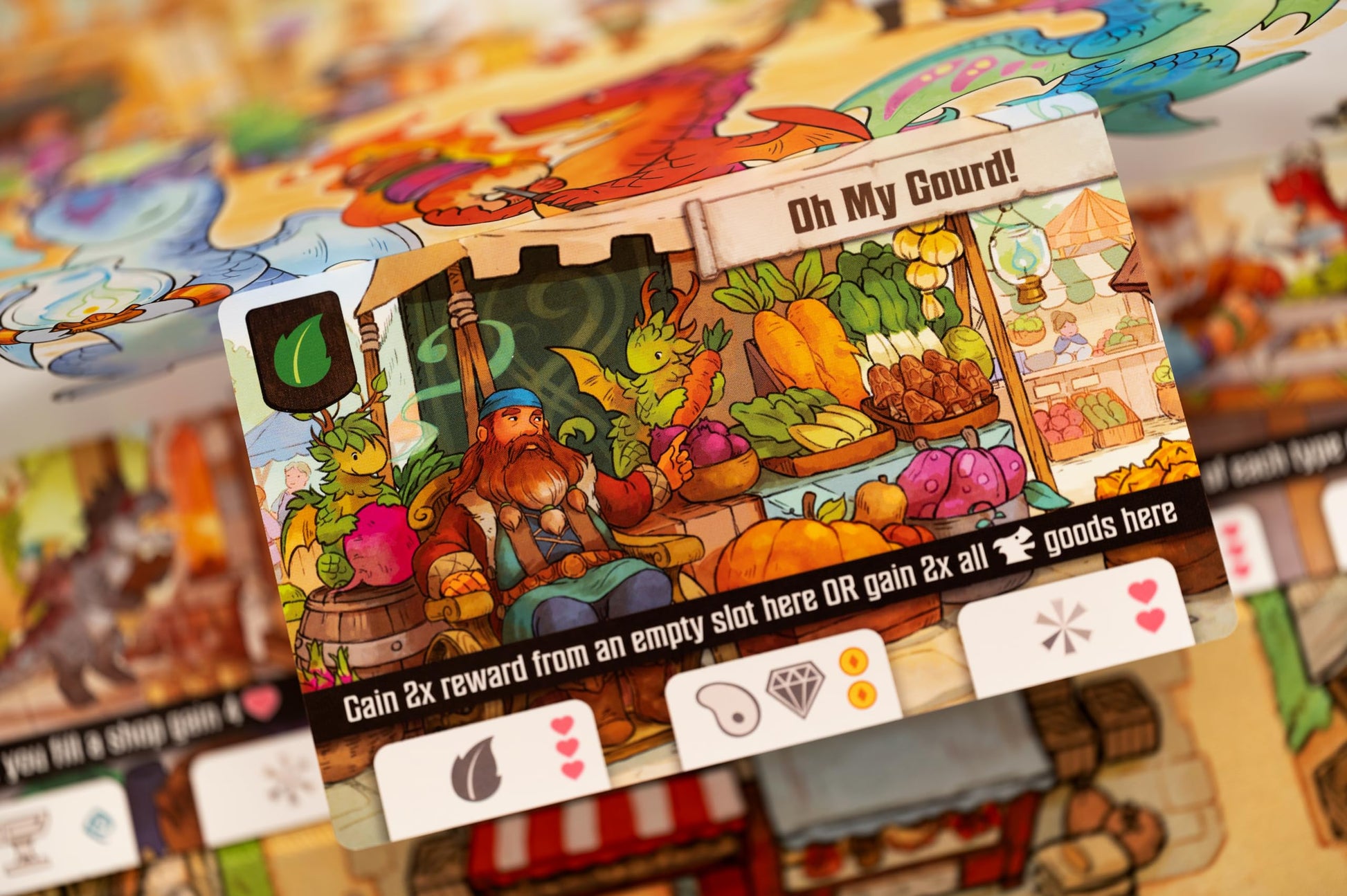 Lucky Duck Games Flamecraft Board Game | Strategy Game | Dragon Game | Fantasy Game | Fun Family Game for Kids and Adults | Ages 10+ | 1-5 Players | Average Playtime 60 Minutes | Made by