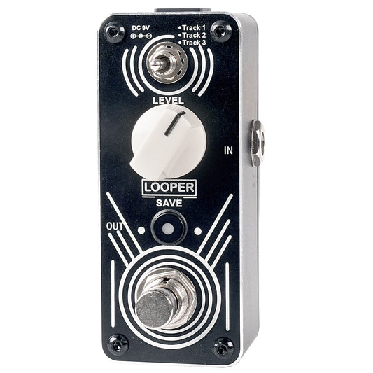 Pedal Looper Triple Sondery 30 Minutos de Bucle por Pista con Overdubs Ilimitados y Carga USB