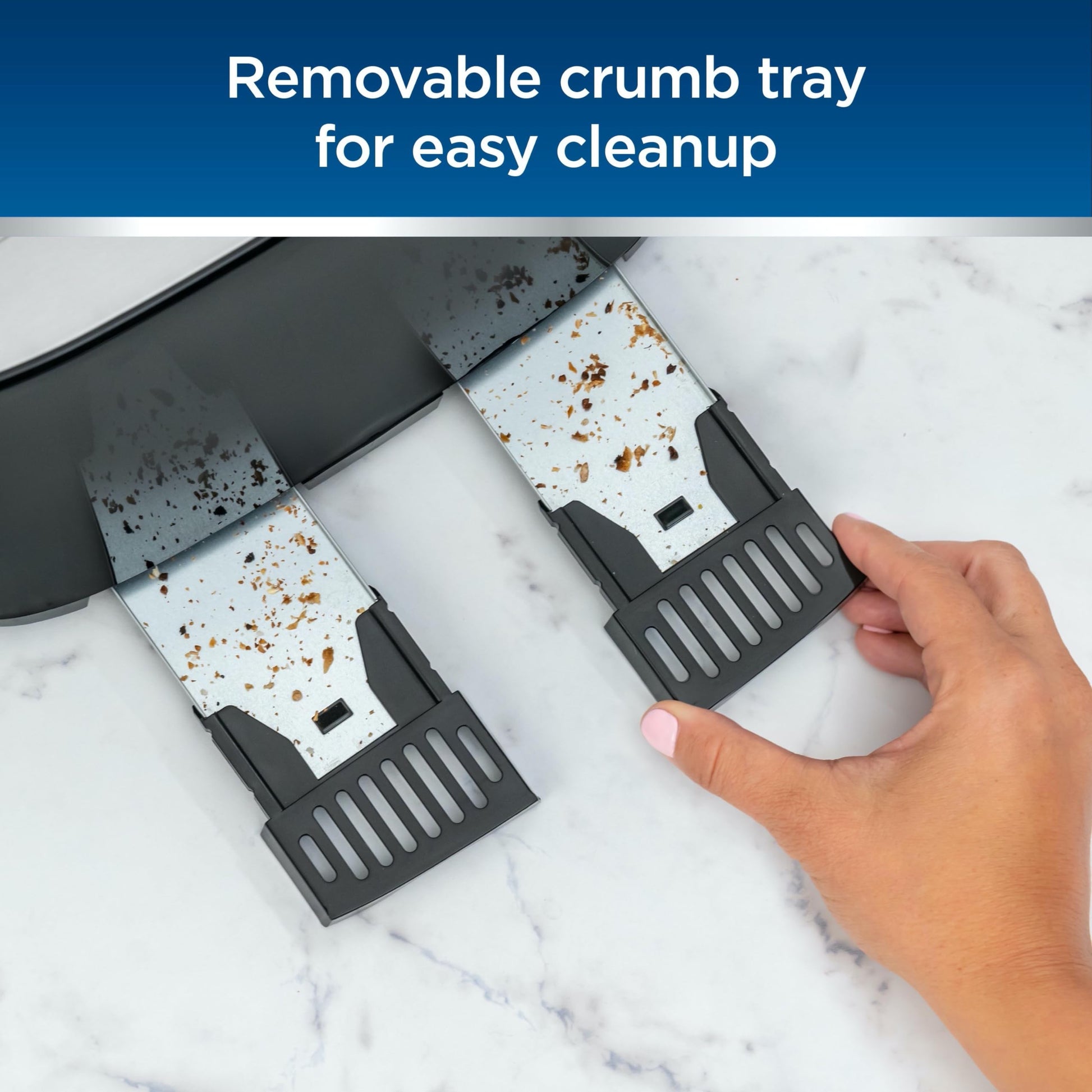 Oster - Tostadora con pantalla táctil de 4 rebanadas con tecnología Easy Touch y temporizador de cuenta regresiva digital, acero inoxidable