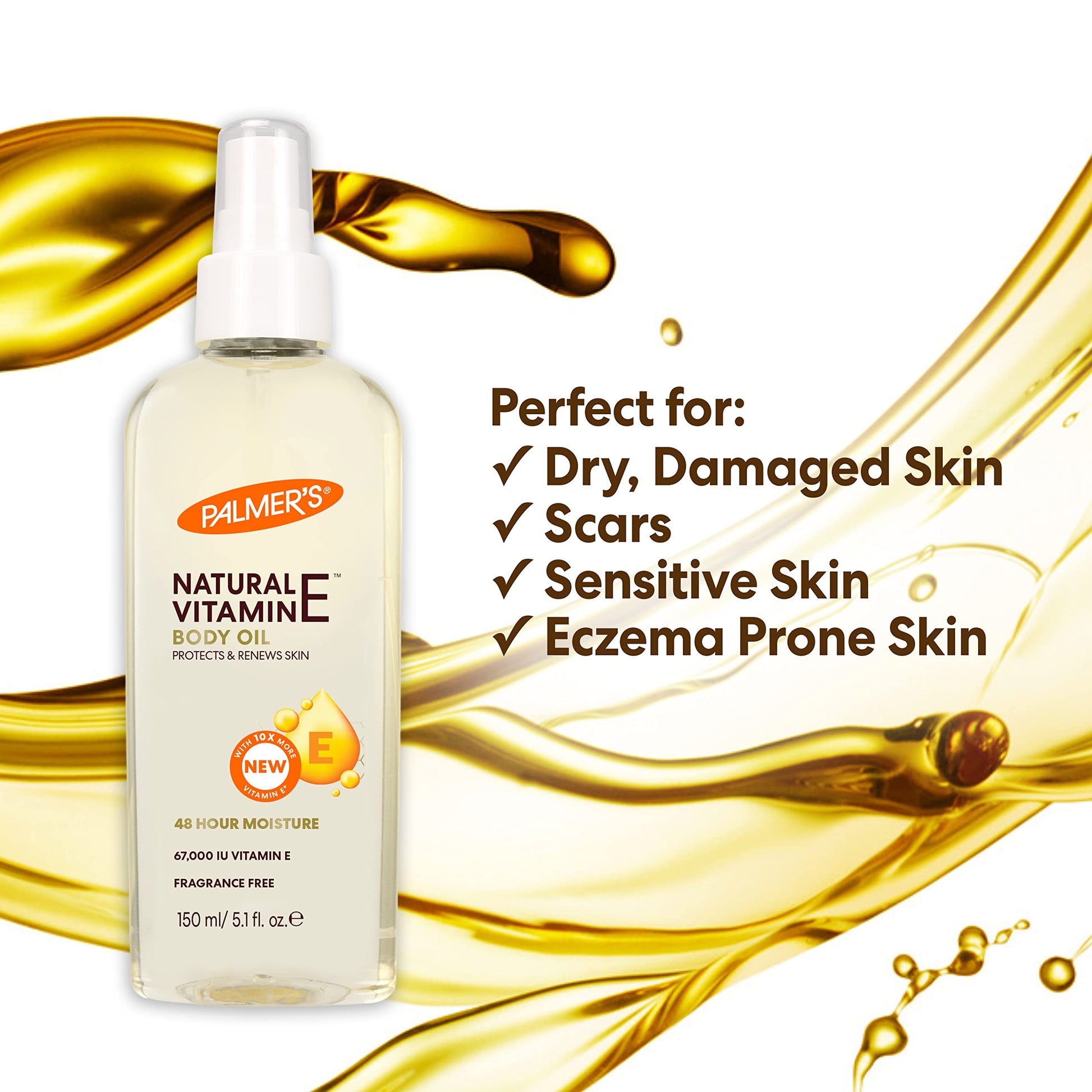 Palmer's Natural Vitamin E Multi-Purpose Body Oil, 5.1 oz.