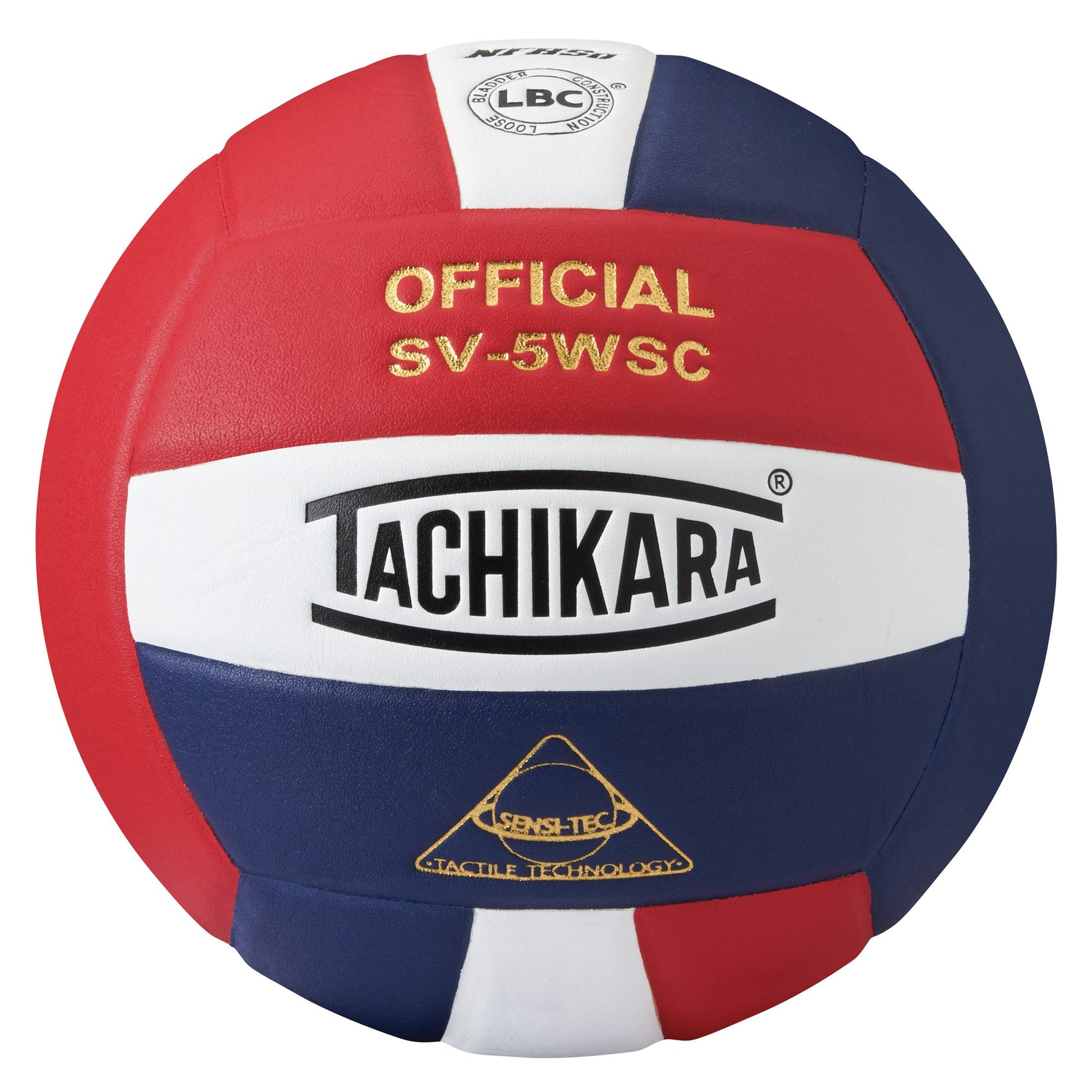 Voleibol Tachikara Sensi-Tec Scarlet White Navy de Alto Rendimiento