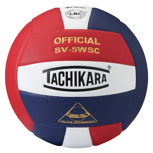 Voleibol Tachikara Sensi-Tec Scarlet White Navy de Alto Rendimiento