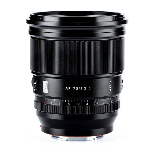 VILTROX PRO 75mm f/1.2 E para Sony e-Mount, 75mm f1.2 Auto Focus Prime Lente para Sony E Mount sin espejo a7 a6700 a6500