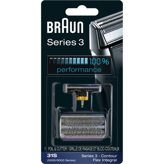 Braun Series 3 30B - Cabezal de repuesto para cortador y papel de aluminio, 31S, No