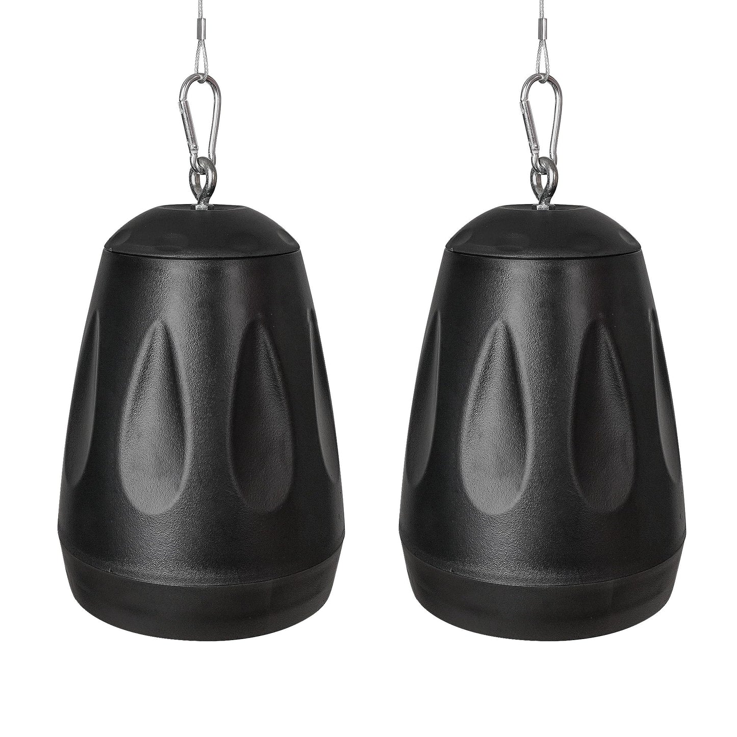 Sound Town - Paquete de 2 altavoces colgantes para todo tipo de clima, IP66, montaje en pared, paisaje, 70 V/100 V/8 ohmios, altavoz comercial para interiores y exteriores para instalación doméstica y