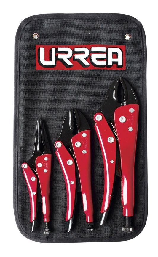 Urrea 4100 Juego de pinzas de presión, 3 piezas
