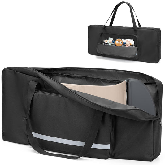 GRAOSO - Bolsa de transporte para bebé, compatible con Baby Bjorn Bouncer Balance Soft and Bouncer Bliss, bolsa de viaje con doble cierre con hombrera, color negro