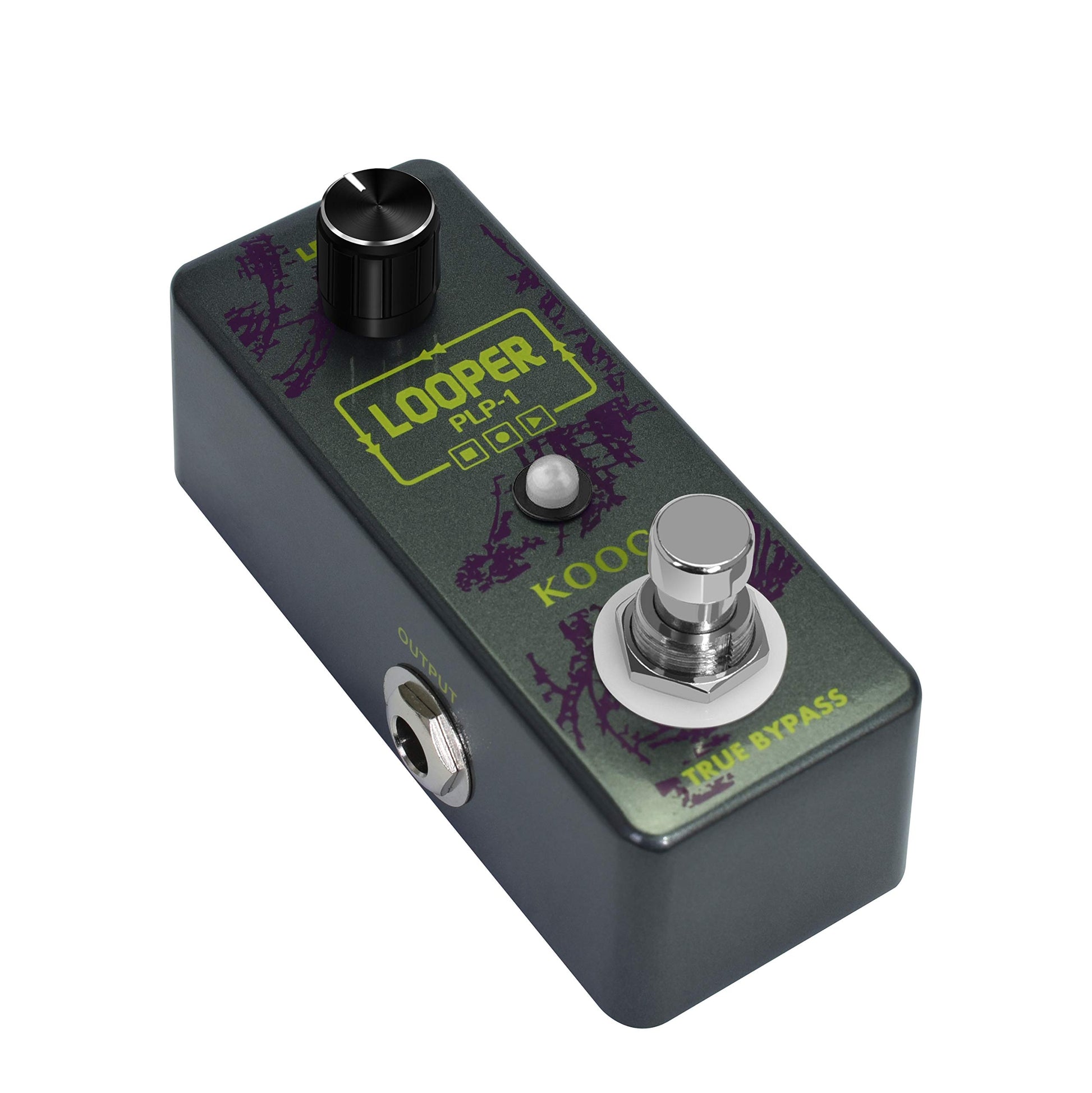 Koogo Looper Guitar Pedal Unlimited Overdubs 10 Minutes of Looping With USB to Import and Export Loop