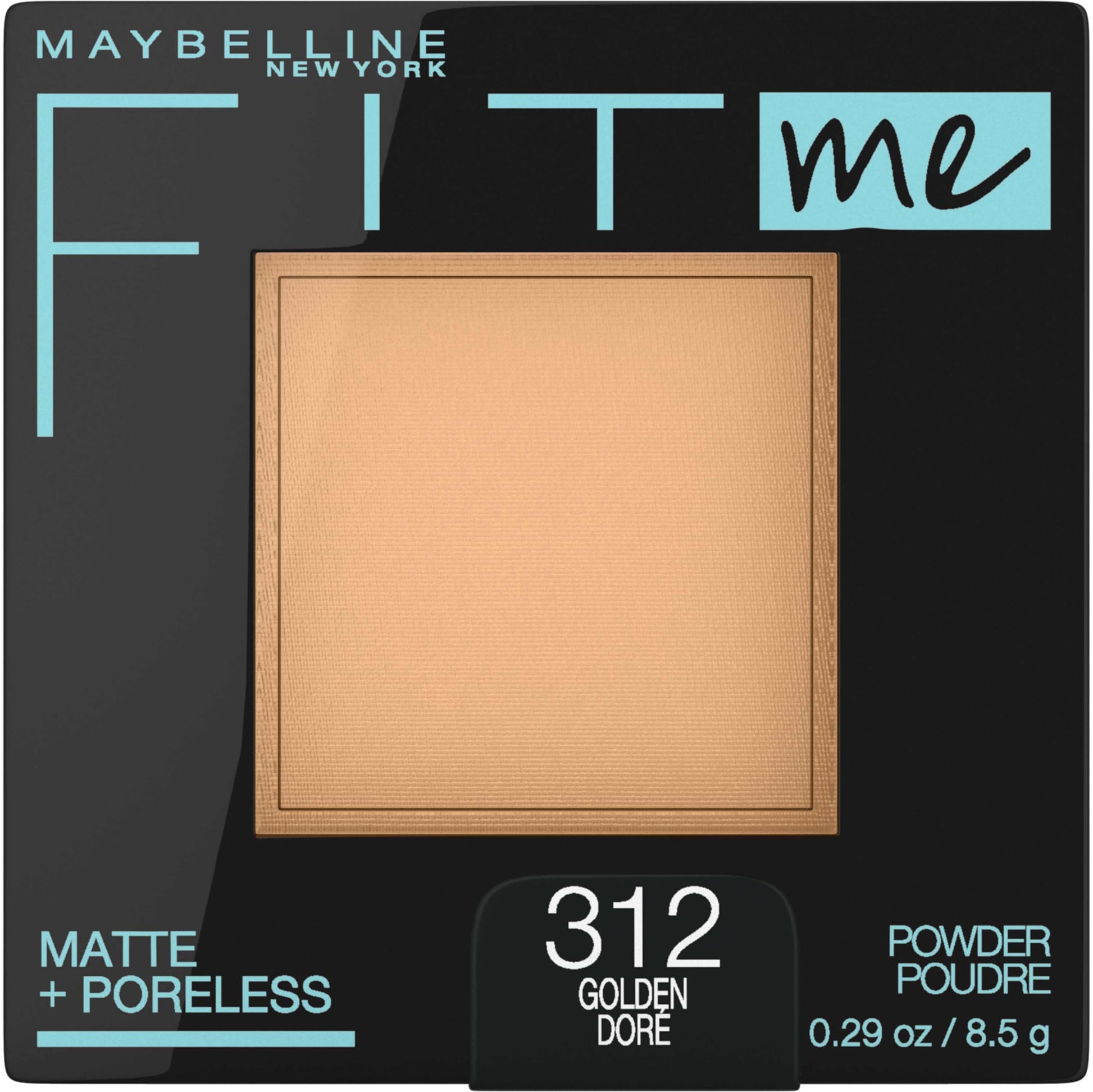 Maquillaje en Polvo Maybelline New York Fit Me Matte Poreless dorado