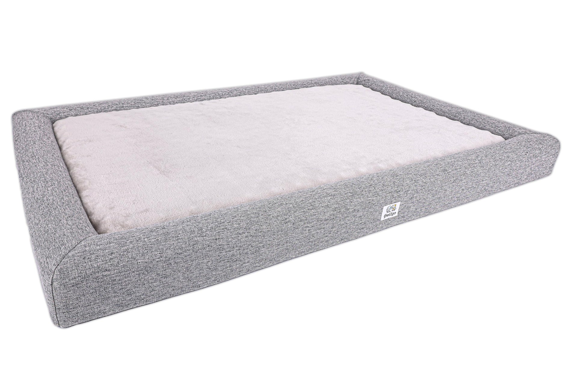 Cama Ortopédica para Mascota pet2go Gris Claro Funda Removible Tamaño X-Large