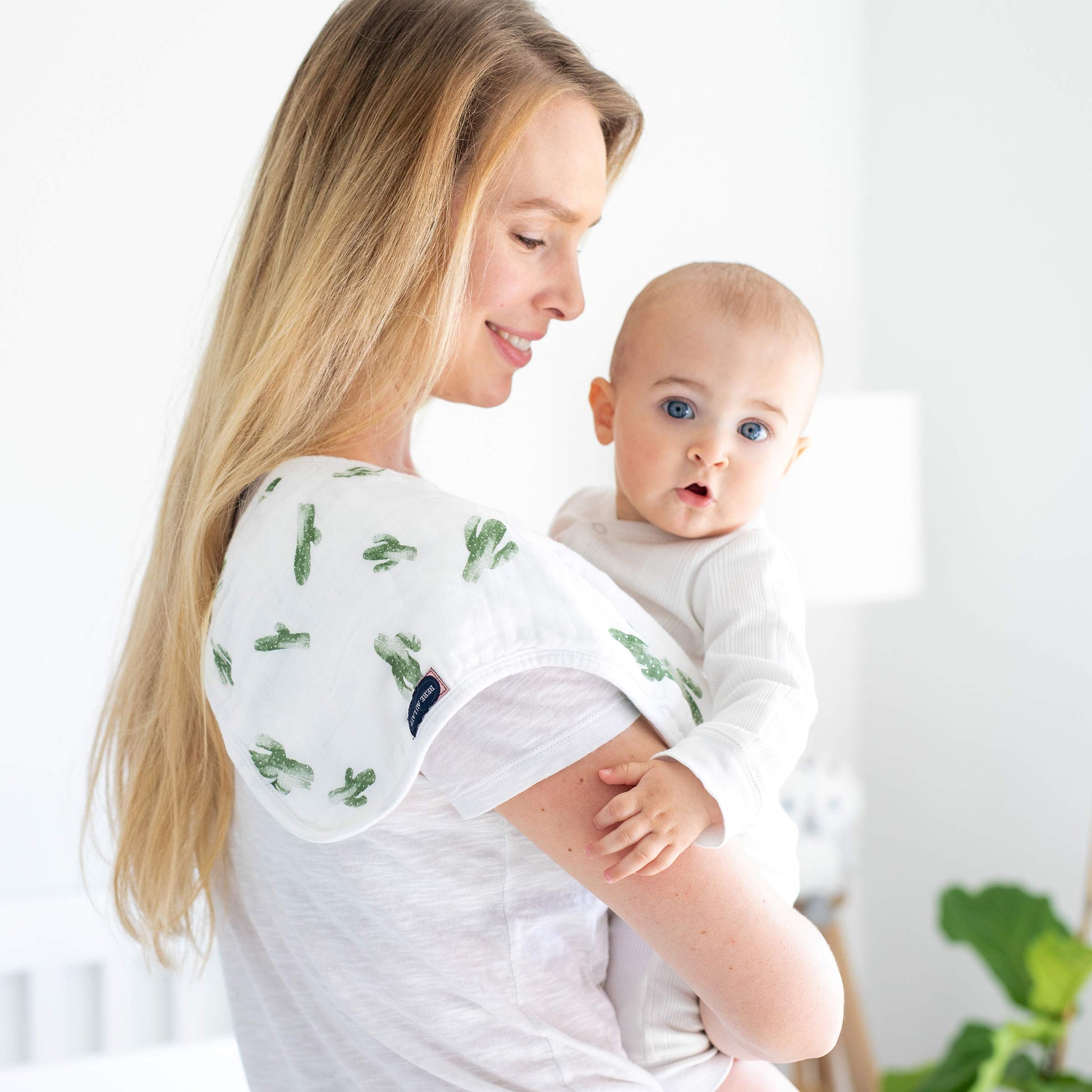 Bebe au Lait Oh So Soft - Juego de tela de muselina para bebé, Saguaro y Dottie