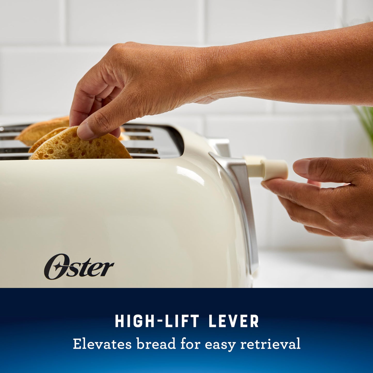 Oster tostador de 4 rebanadas con ranuras extra anchas, leche de avena