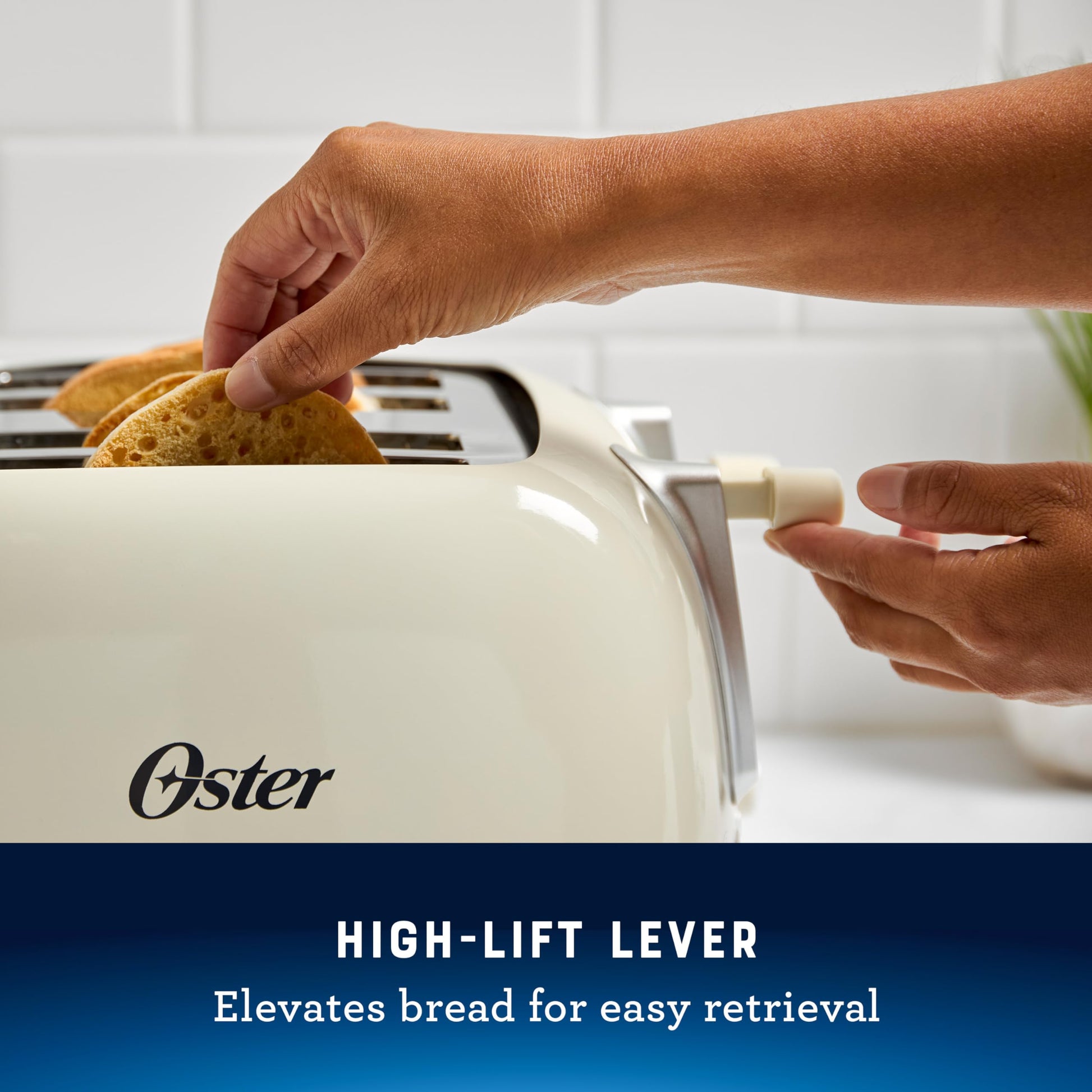 Oster tostador de 4 rebanadas con ranuras extra anchas, leche de avena