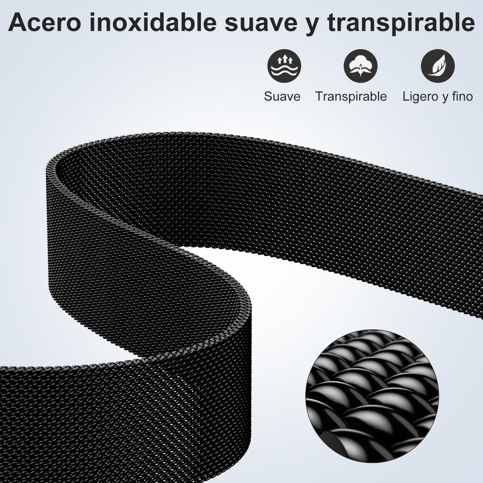 GEAK Compatible con Correa Apple Watch 38mm 40mm 41mm 42mm 44mm 45mm 49mm, Clásica Correa de Metal de Acero Inoxidable Compatible con iWatch Series 9 8 7 6 5 4 3 2 1/SE Ultra 2