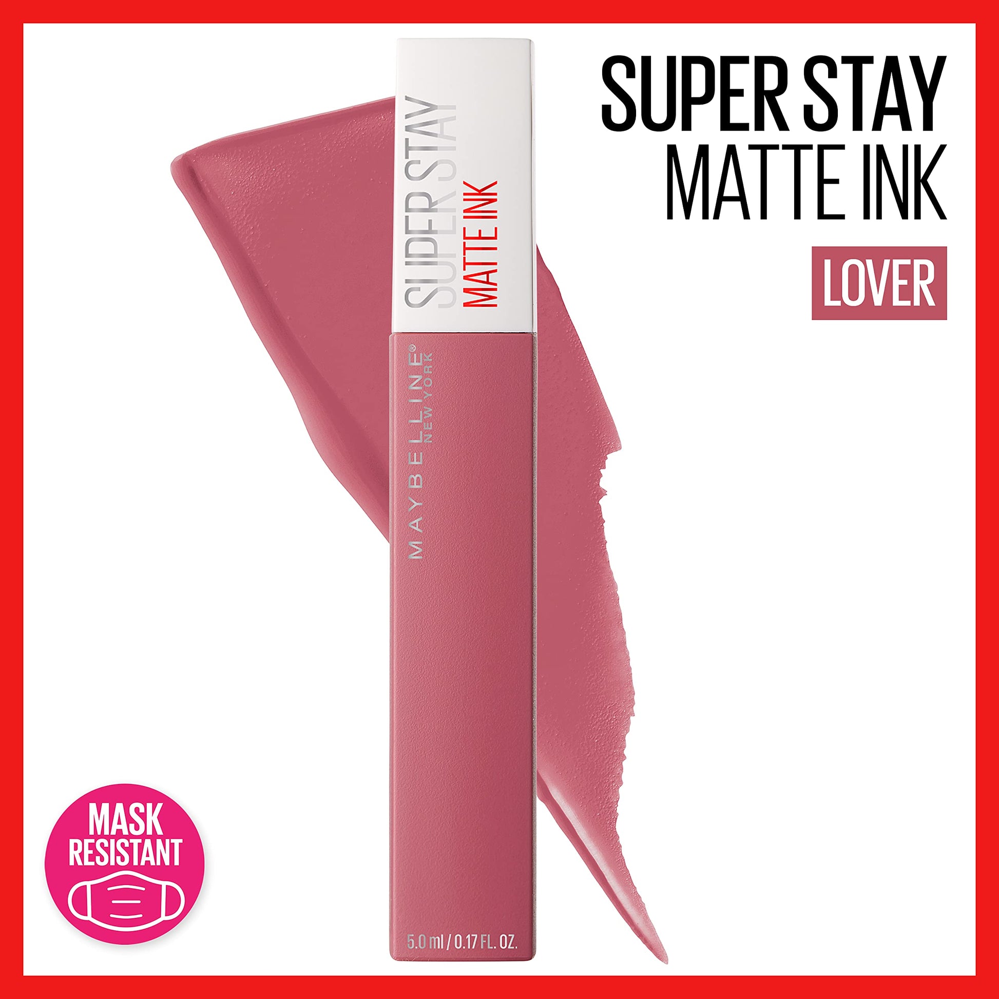 Labial líquido brillante Maybelline Super Stay Vinyl Ink Witty + Labial Liquido Matte Larga Duracion Superstay, Matte Ink 15 Lover, 5 g