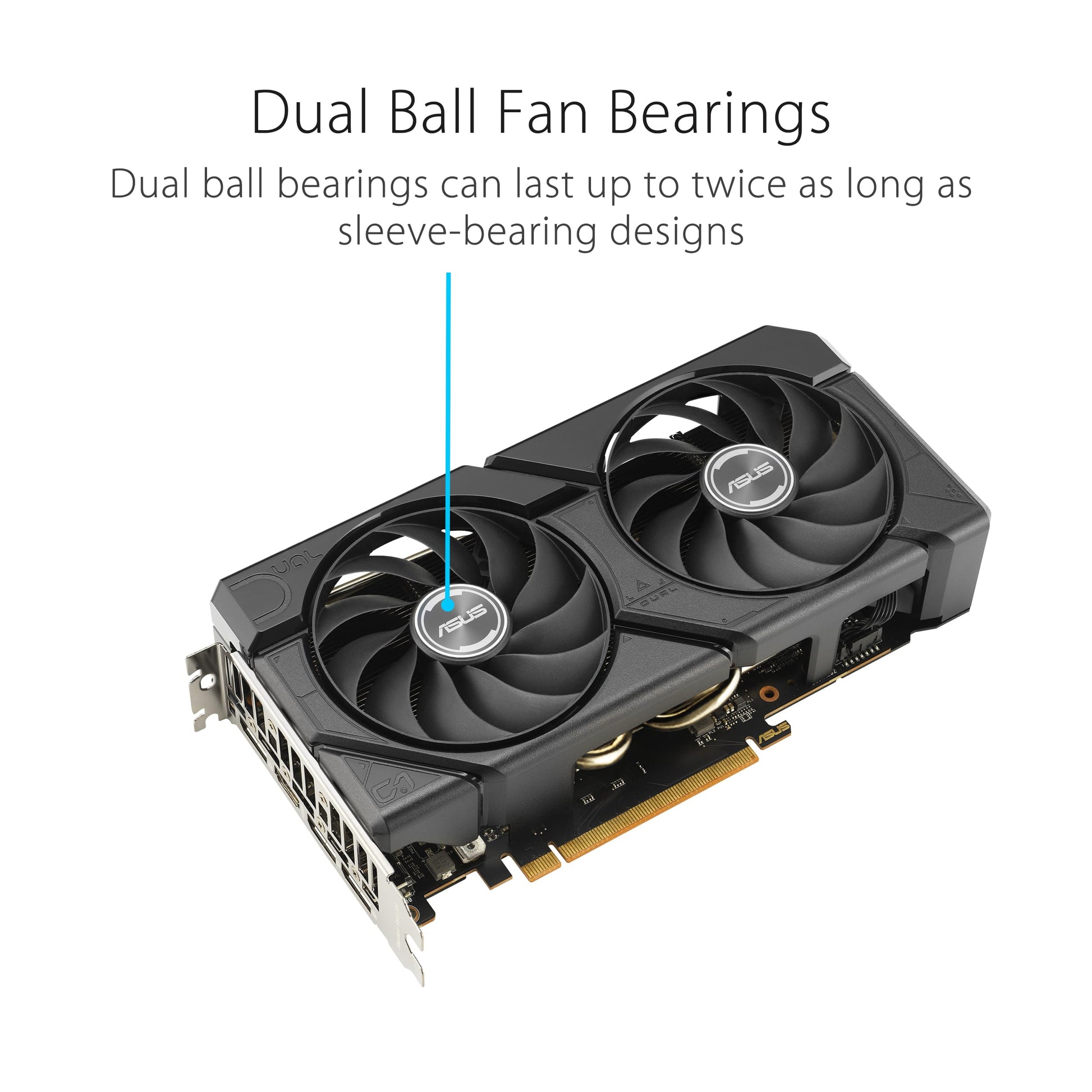 Tarjeta Gráfica ASUS Radeon RX 7600 EVO OC Blanca con 8GB GDDR6 para Desempeño Mejorado