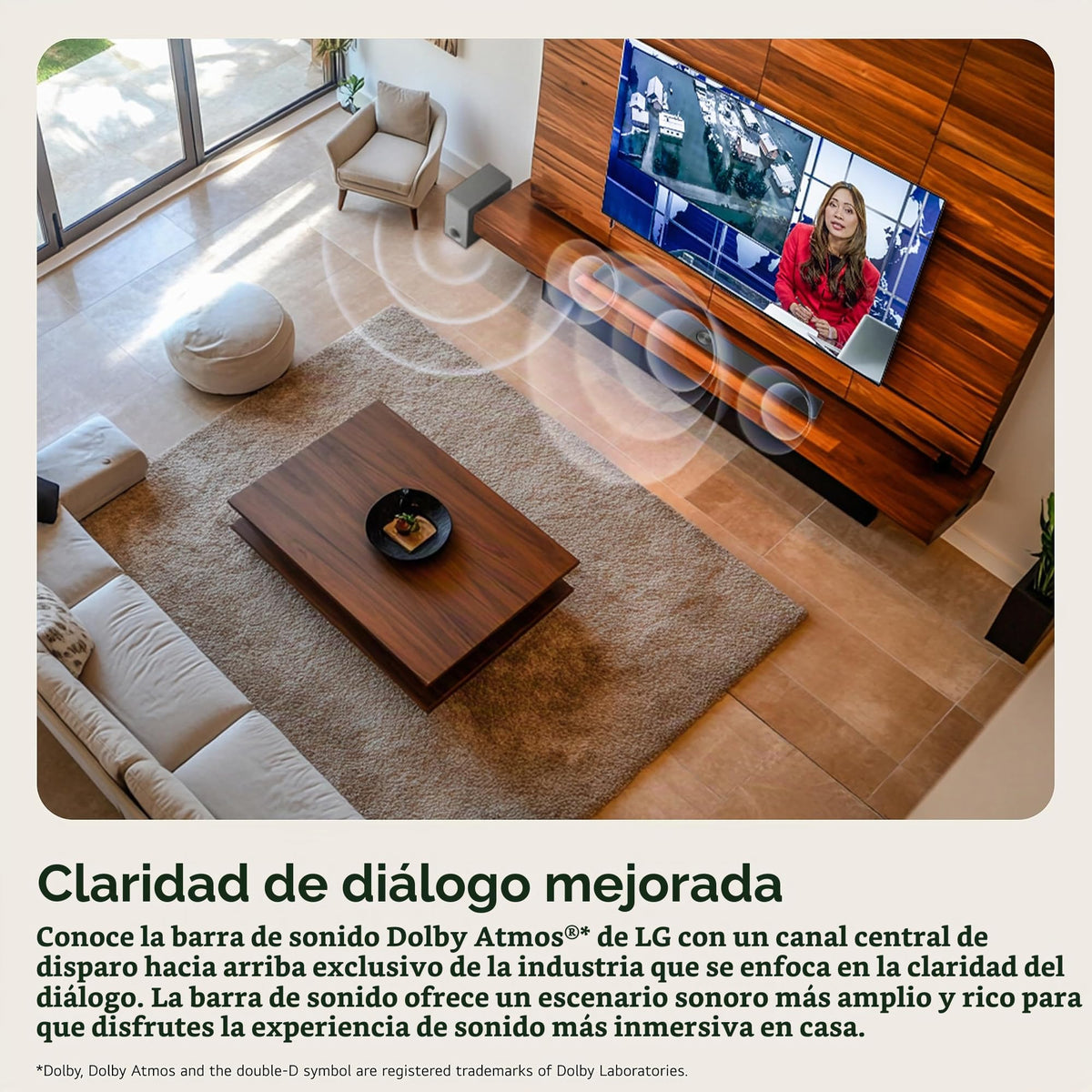 Barra de Sonido LG QNED 3.1.1 Canales con Dolby Atmos y subwoofer inalámbrico Modelo 2024