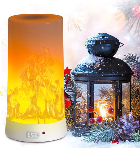 Luz LED PDGROW Efecto de Llama USB Recargable para Interiores y Exteriores
