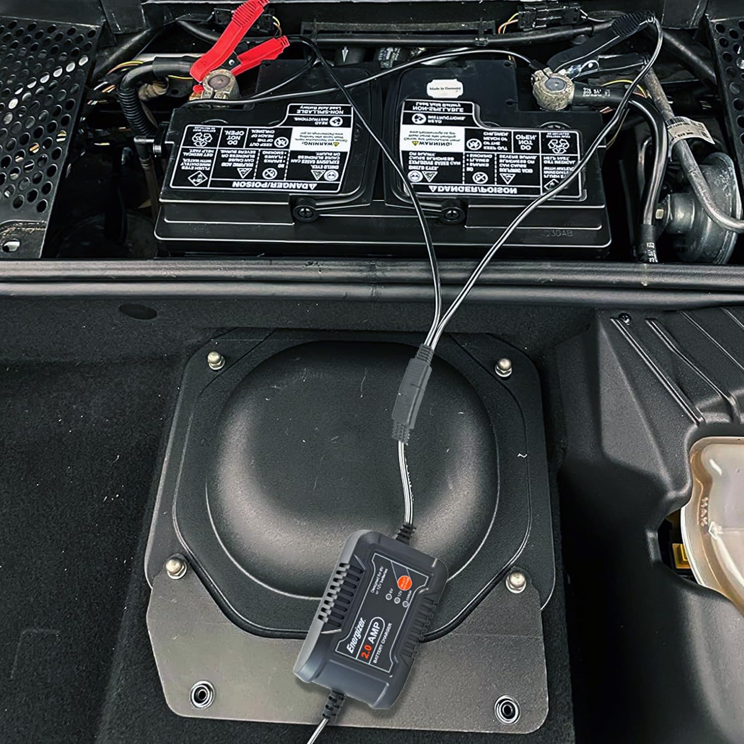 Energizer Cargador Inteligente Automático de 2 Amperios para Baterías de 6 V y 12 V - Mantenedor y Cargador de Goteo Con Tecnología de Carga Inteligente de 7 Pasos