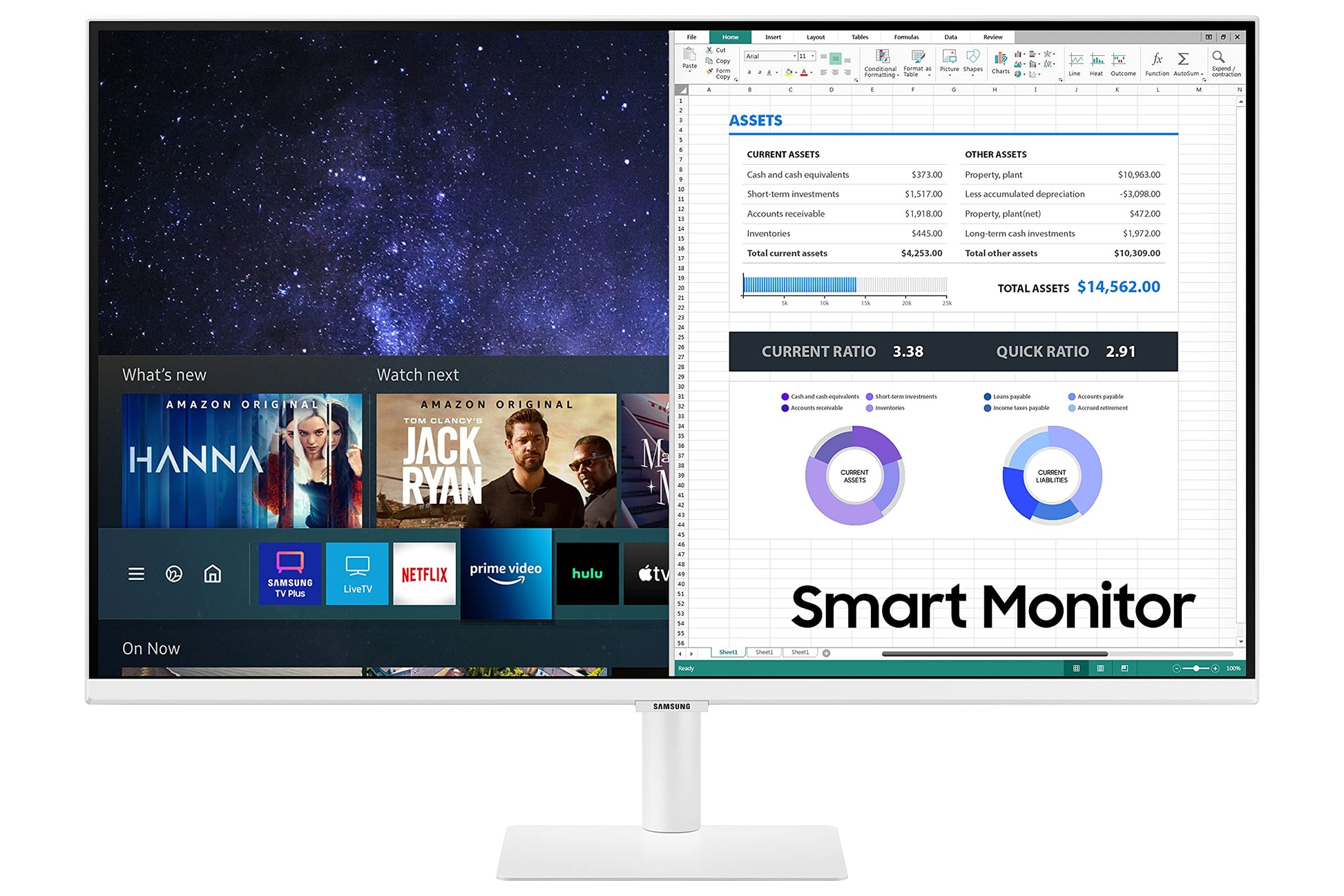 Monitor Samsung M5 27 Pulgadas FHD Inteligente con Transmisión TV Modelo 2021
