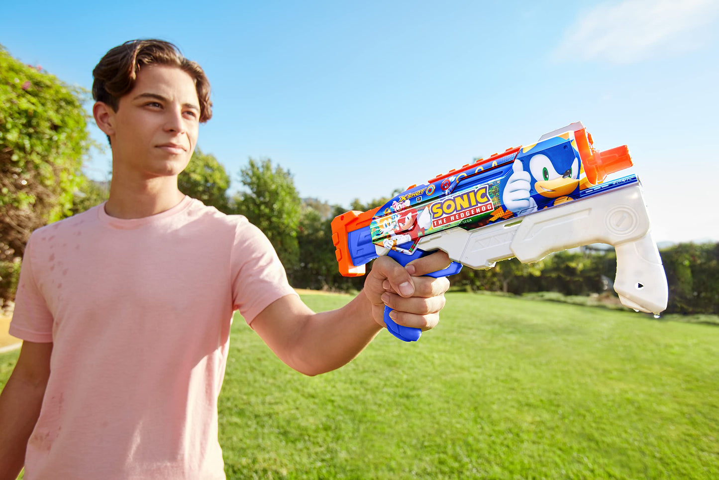 Pistola de Agua XShot Sonic Azul con Llenado Rápido en 1 Segundo