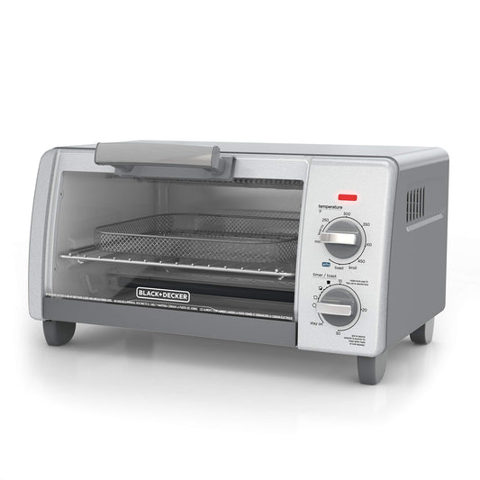 BLACK+DECKER TO1785SG - Tostador de 4 rebanadas, color gris
