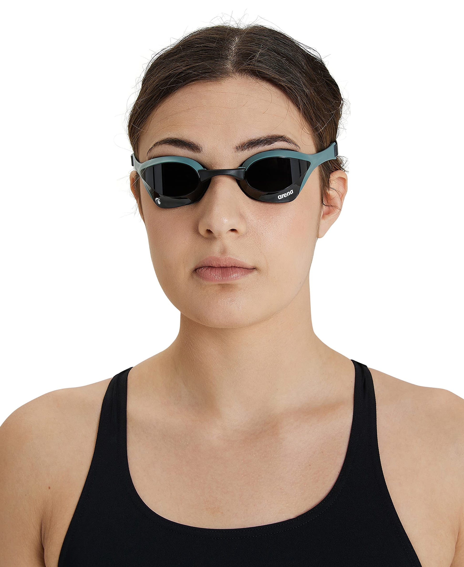 ARENA Cobra Ultra Swipe Racing - anteojos de natación para Hombres y Mujeres, Lente sin Espejo, antivaho, protección UV, Humo/ejército/Negro