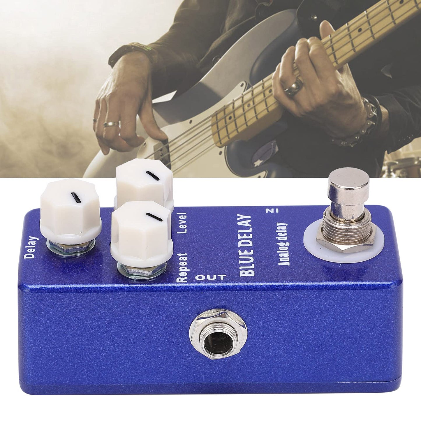 Pedal de Efectos de Guitarra Mini Portátil Blue Delay True Bypass