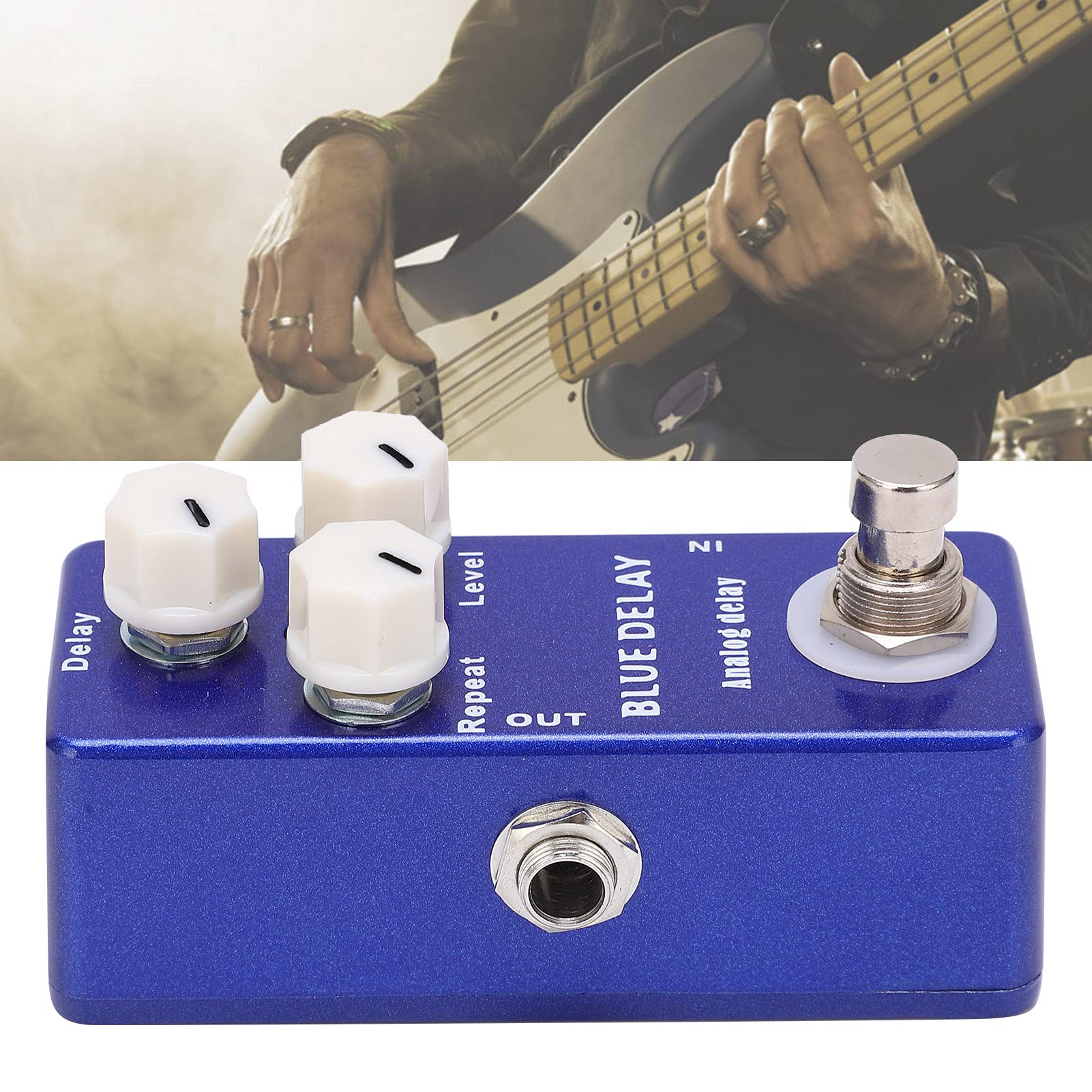 Pedal de Efectos de Guitarra Mini Portátil Blue Delay True Bypass