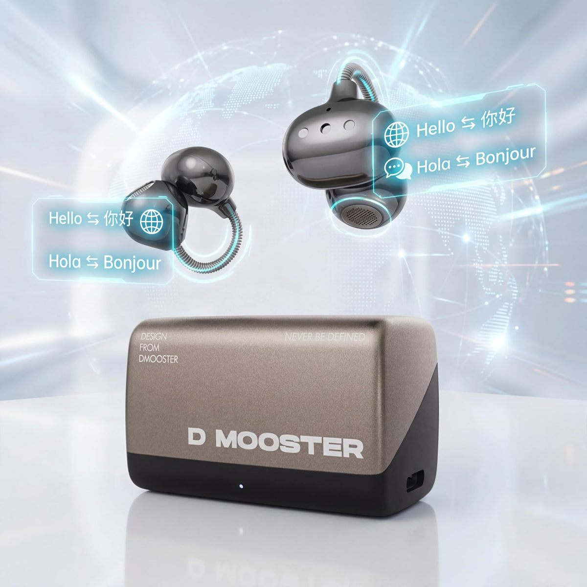 Auriculares Inalámbricos KERHAND Negro Clip Oído Abierto