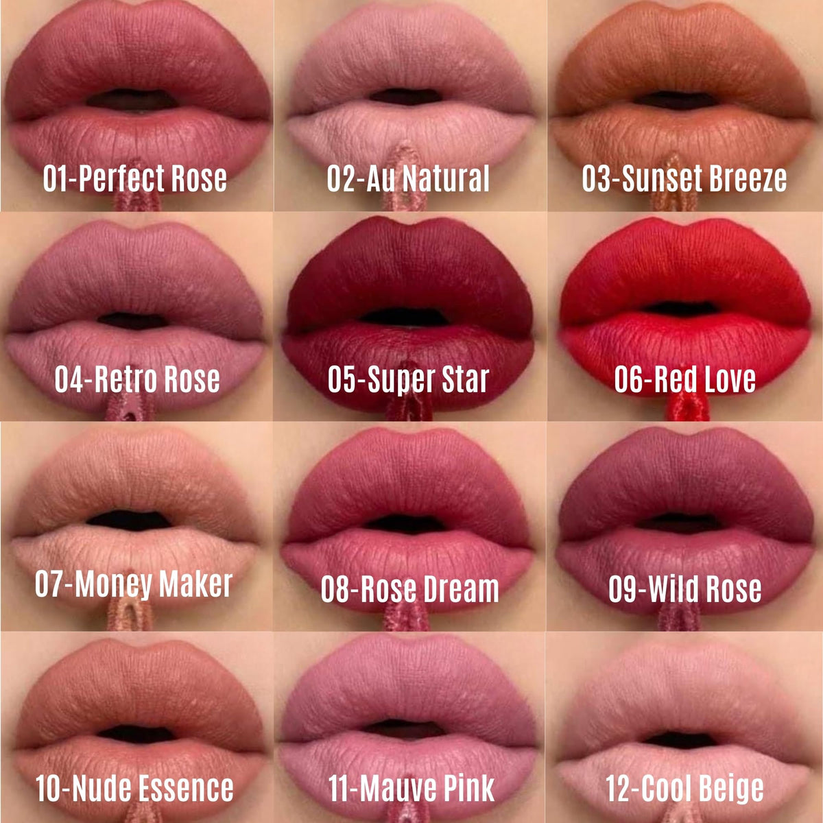Farmasi Pintalabios Líquido Mate 4 Ml-05 Rojo Amor