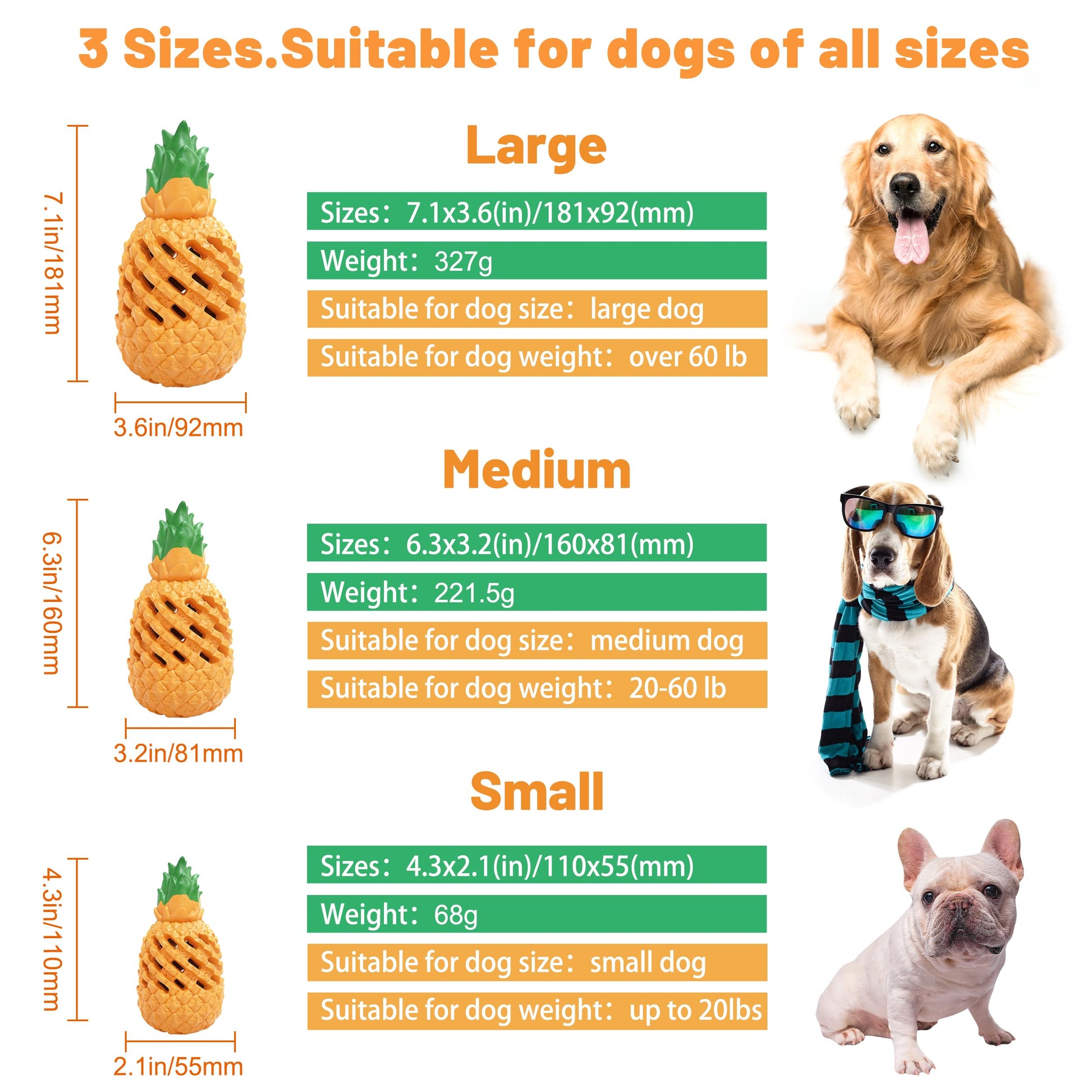 Juguetes Masticables PETOPIA Piña Indestructibles para Perros Grandes Masticadores Agresivos