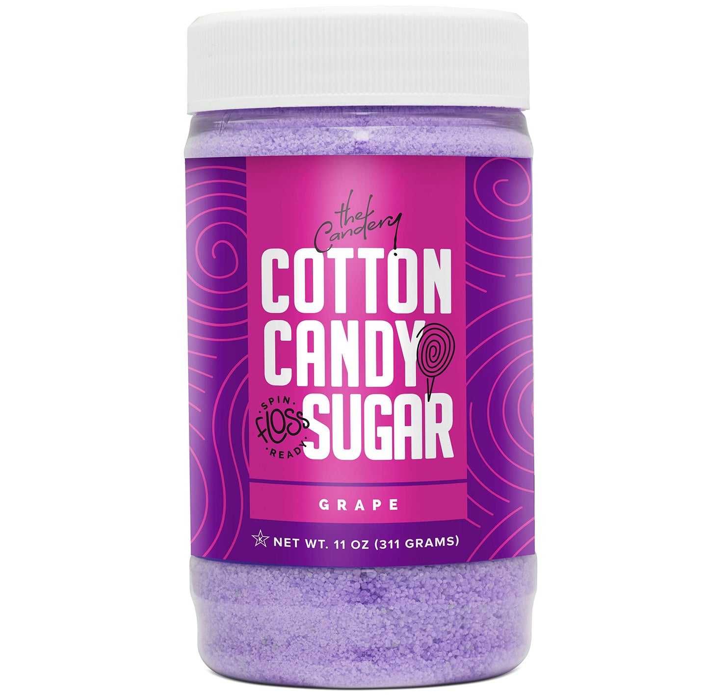 Máquina de Algodón de Azúcar The Candery Colorida Estilo Brillante con Caramelo sin Azúcar para Fiestas de Cumpleaños