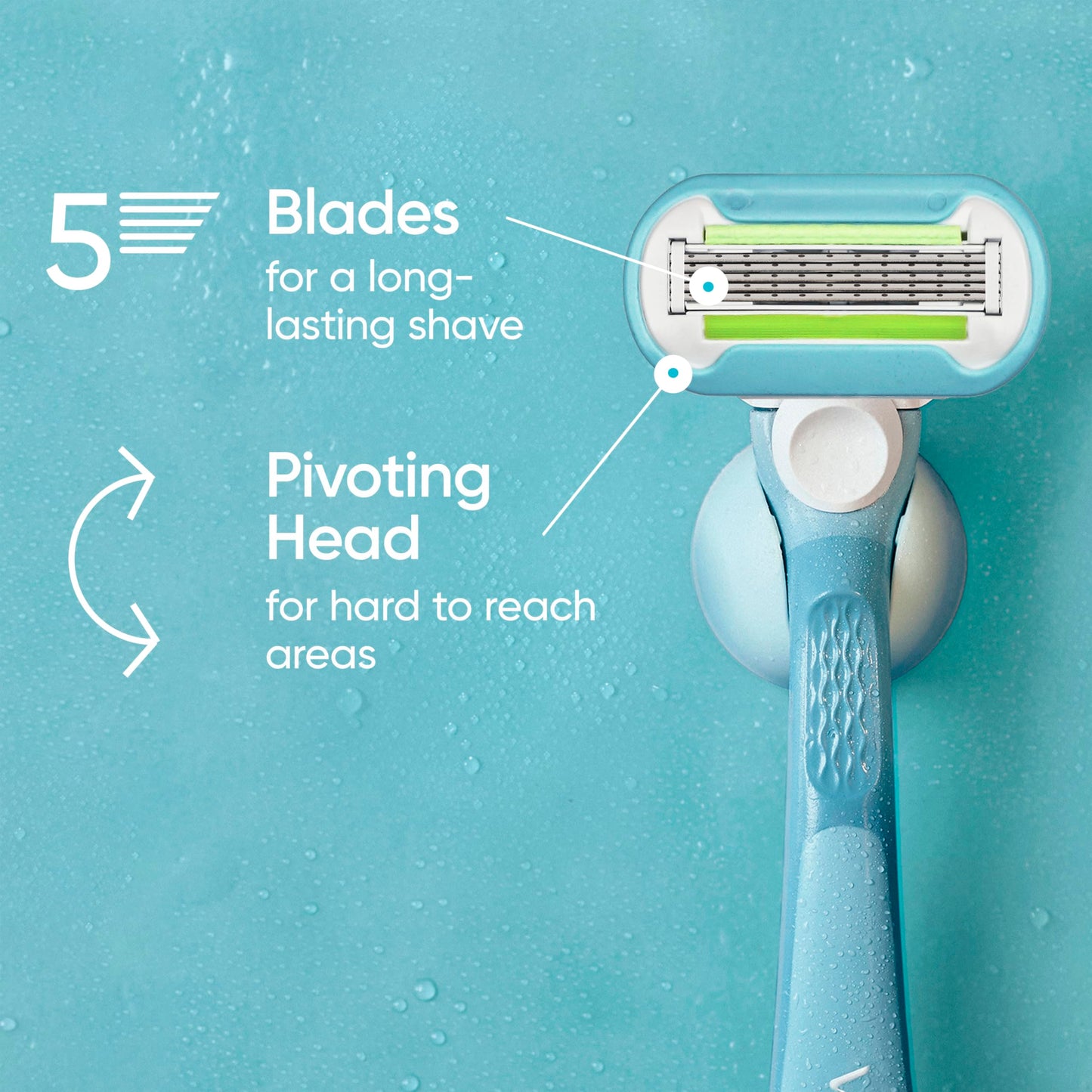 Gillette Venus - Cuchilla de afeitar para mujer (6 recambios)