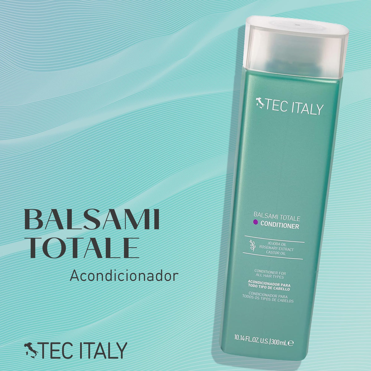 TEC ITALY Balsami Totale Conditioner Cabello con Brillo y Suavidad 300 g