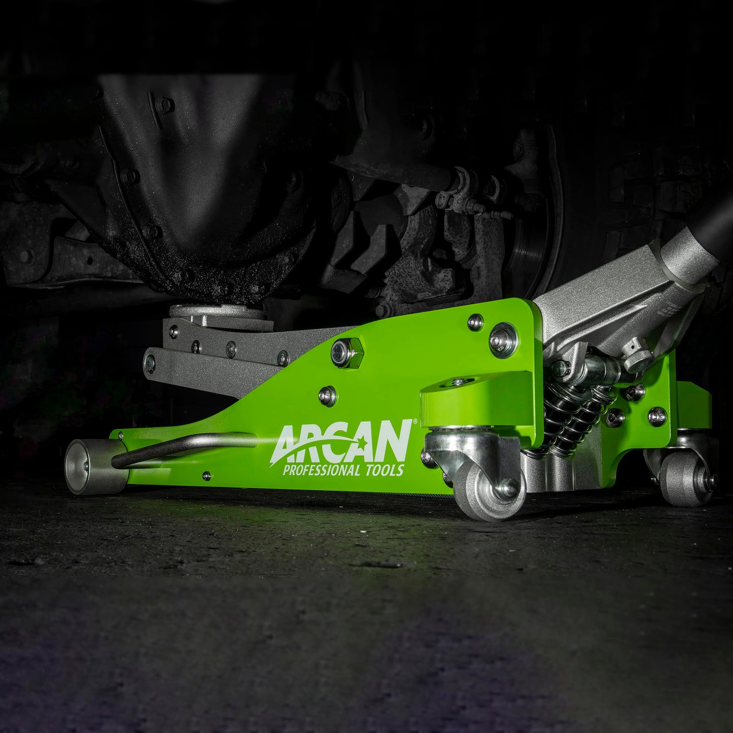 ARCAN Tools - Gato de piso de aluminio de elevación rápida de 3 toneladas con pistones de bomba doble y brazo de elevación reforzado (A20018_A20019)