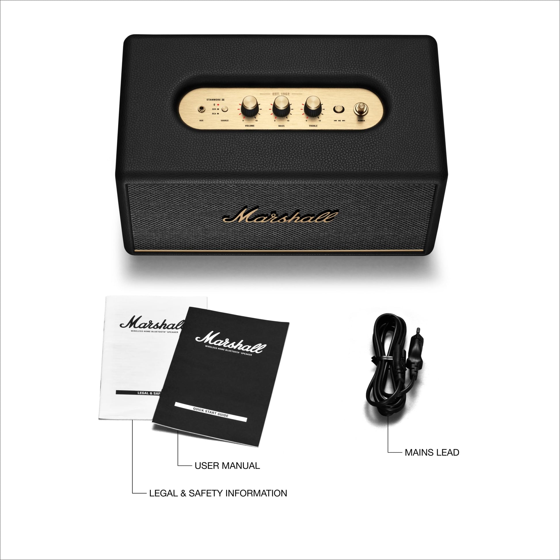 Marshall Stanmore III Bocina Inalámbrica Bluetooth - Negro