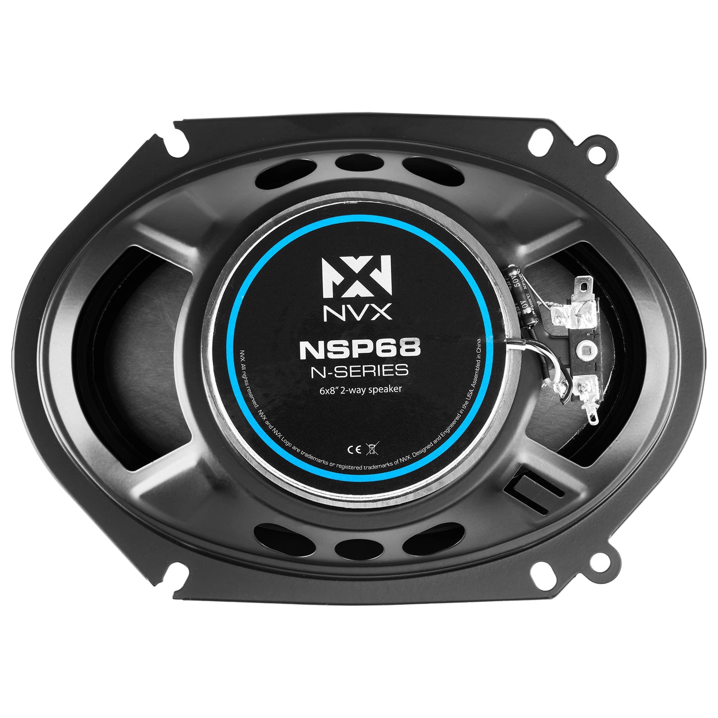 NVX® 2 Vías Altavoces coaxiales Coche [N-Series] con Seda Tweeters de Cúpula, Conjunto de 2