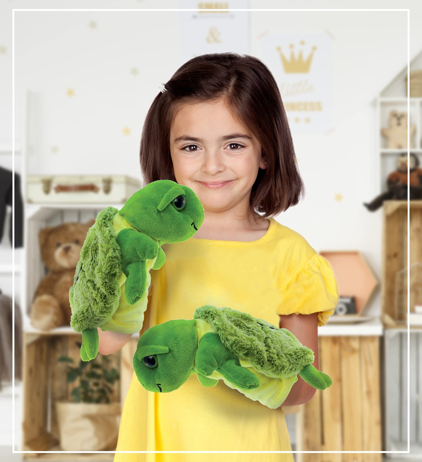 Títere de Mano de Peluche Súper Suave Tortuga Marina