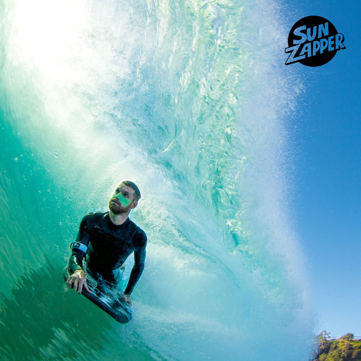 Sun Zapper Extreme Zinc Stick "Green Sea" SPF 50+ |Protector Solar Mineral en Stick Mineral a base de zinc color VERDE 15g |Alta protección solar UVA/UVB con color vibrante | Resistente al Agua | Fórmula Reef Safe | Hecho en Australia.