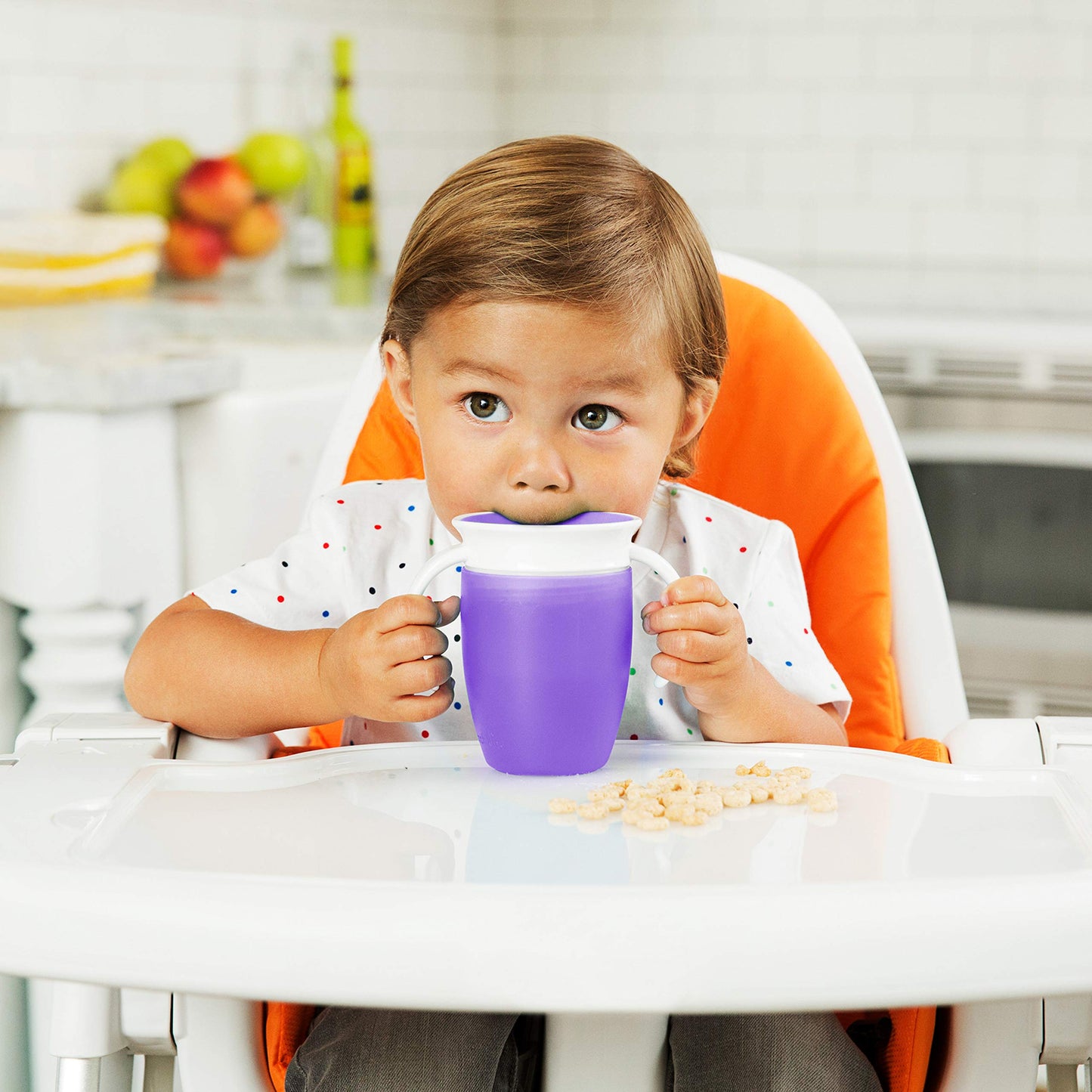 Munchkin® Miracle® 360 - Taza entrenadora, 7 onzas, color morado