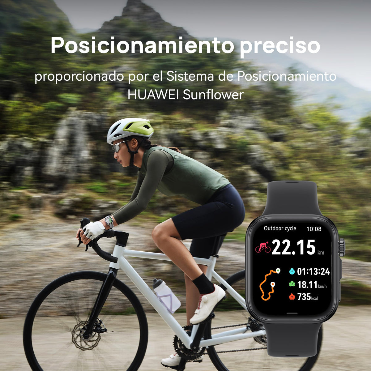 Smartwatch HUAWEI Watch FIT 4 Negro con GPS para iOS y Android