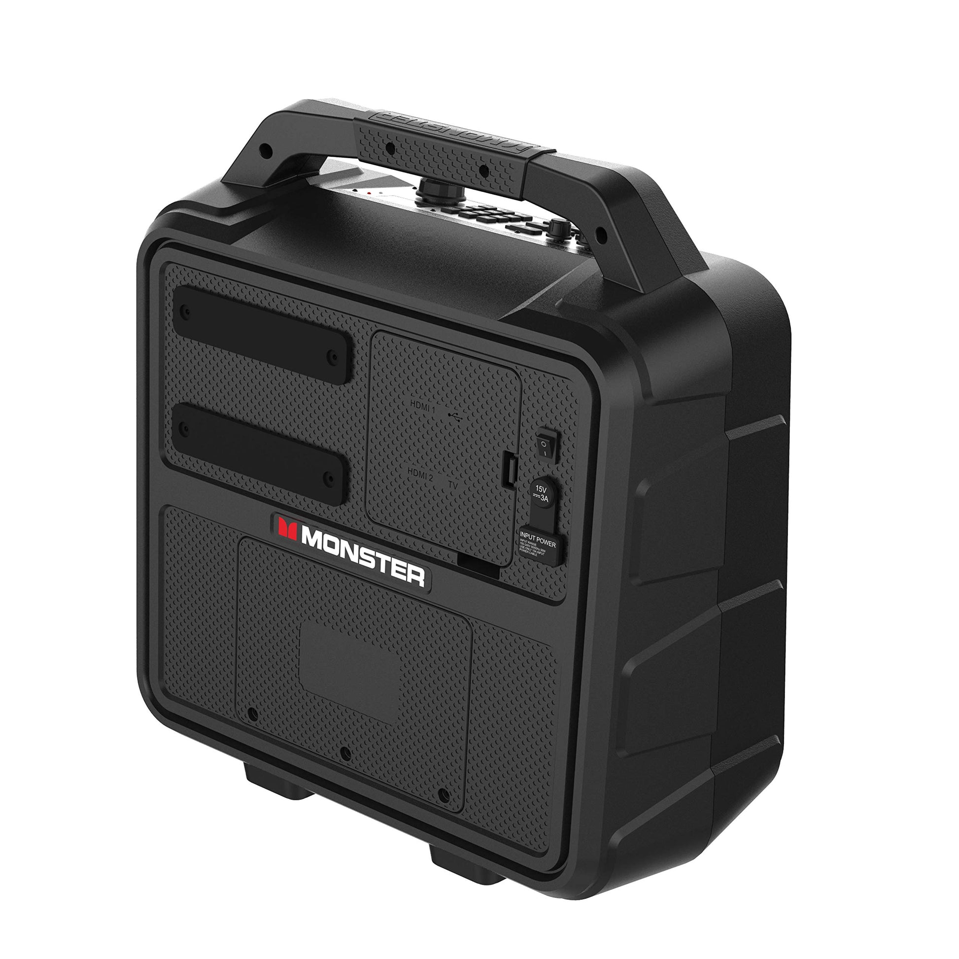 Sistema de Entretenimiento Portátil Monster Vision Full HD 15.6 Pulgadas con Audio 60 W y Transmisión Inteligente