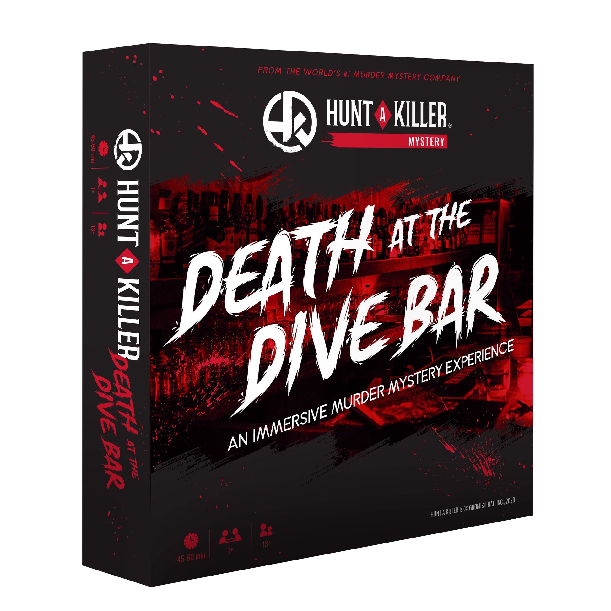 Hunt A Killer - Death at The Dive Bar, juego inmersivo de asesinatos y misterio: enfréntate al caso sin resolver como un desafío independiente, para una cita nocturna o con familiares y amigos como detectives para una noche de juegos, mayores de 14 años