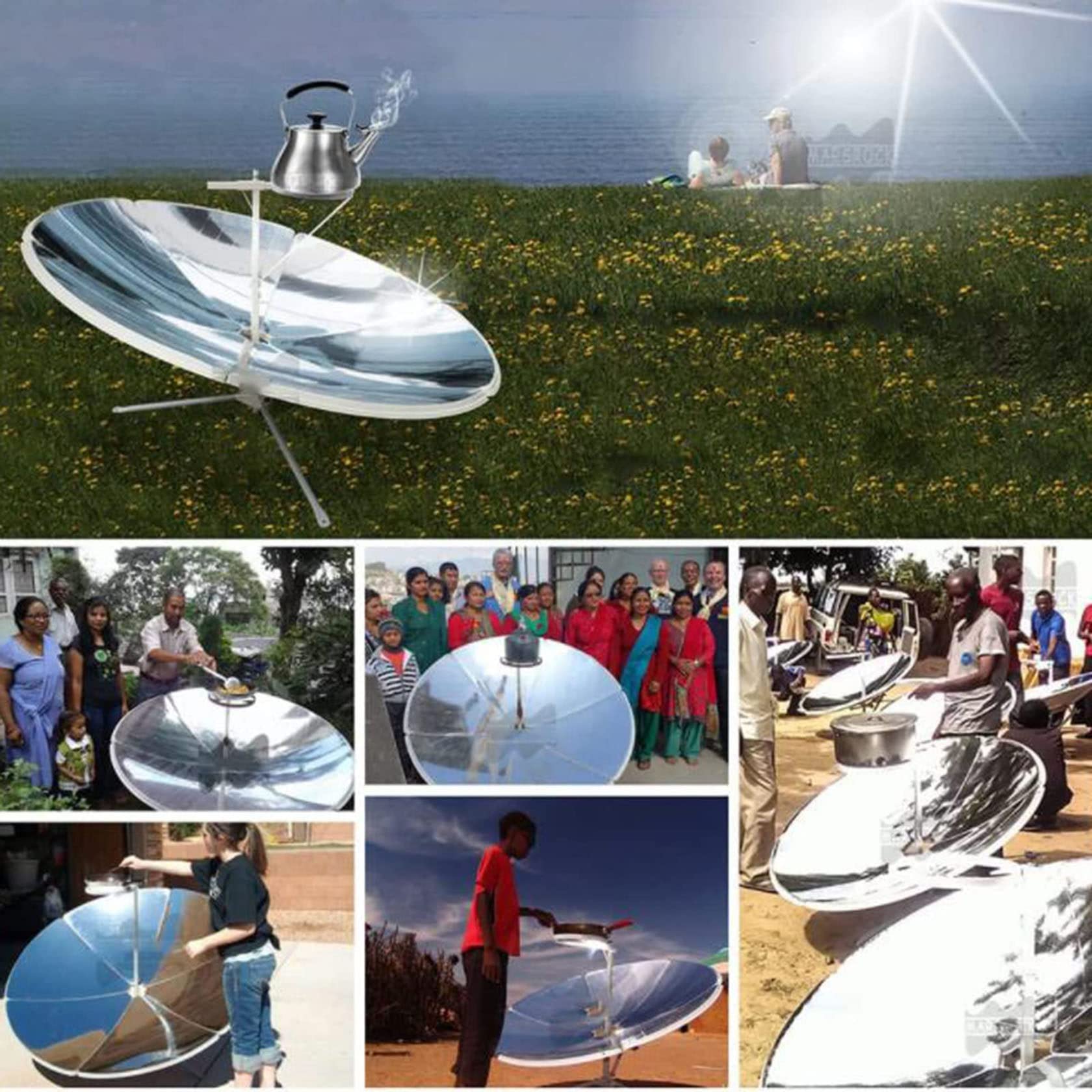 Cocina Solar QXIUDDYS para Barbacoa Camping en Exterior