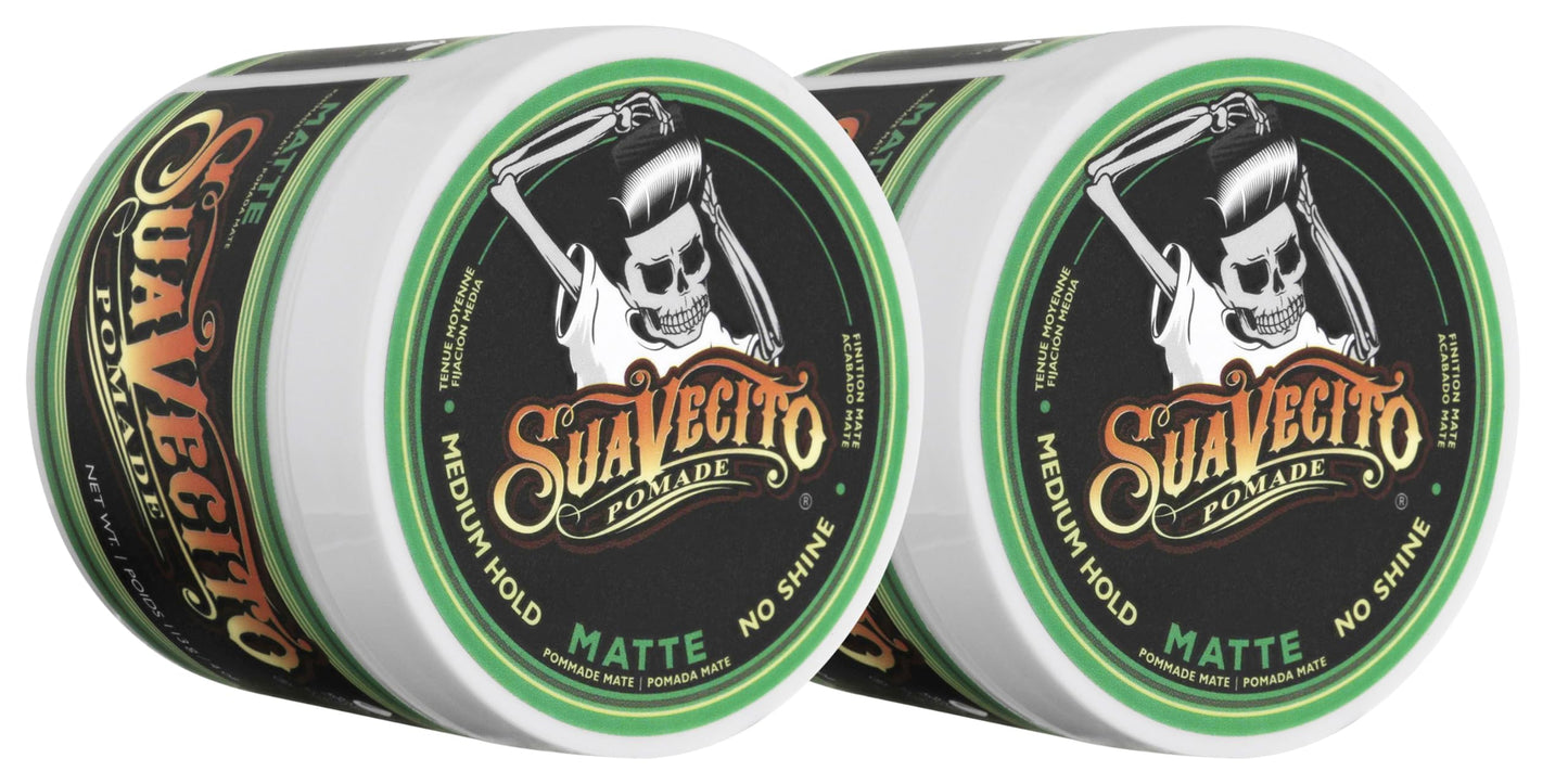 Suavecito 2 Piece Pomade, Matte, 8 Ounce